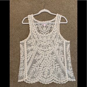 Lace Crochet Tank Top